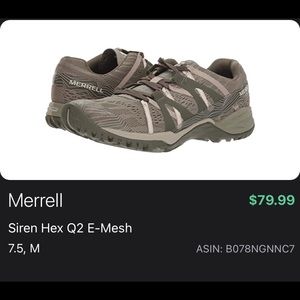 Merrell Siren Hex Q2 E-Mesh Hiking Shoes
